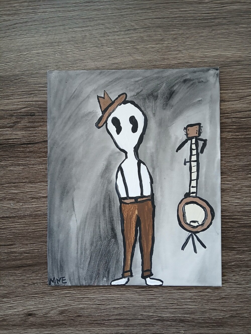 Fresno Nightcrawler Painting Folk Art